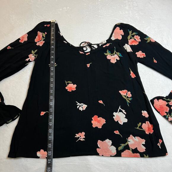Billabong Distant Highway Blouse Top Size Small Lightweight Floral Print - Picture 10 of 11